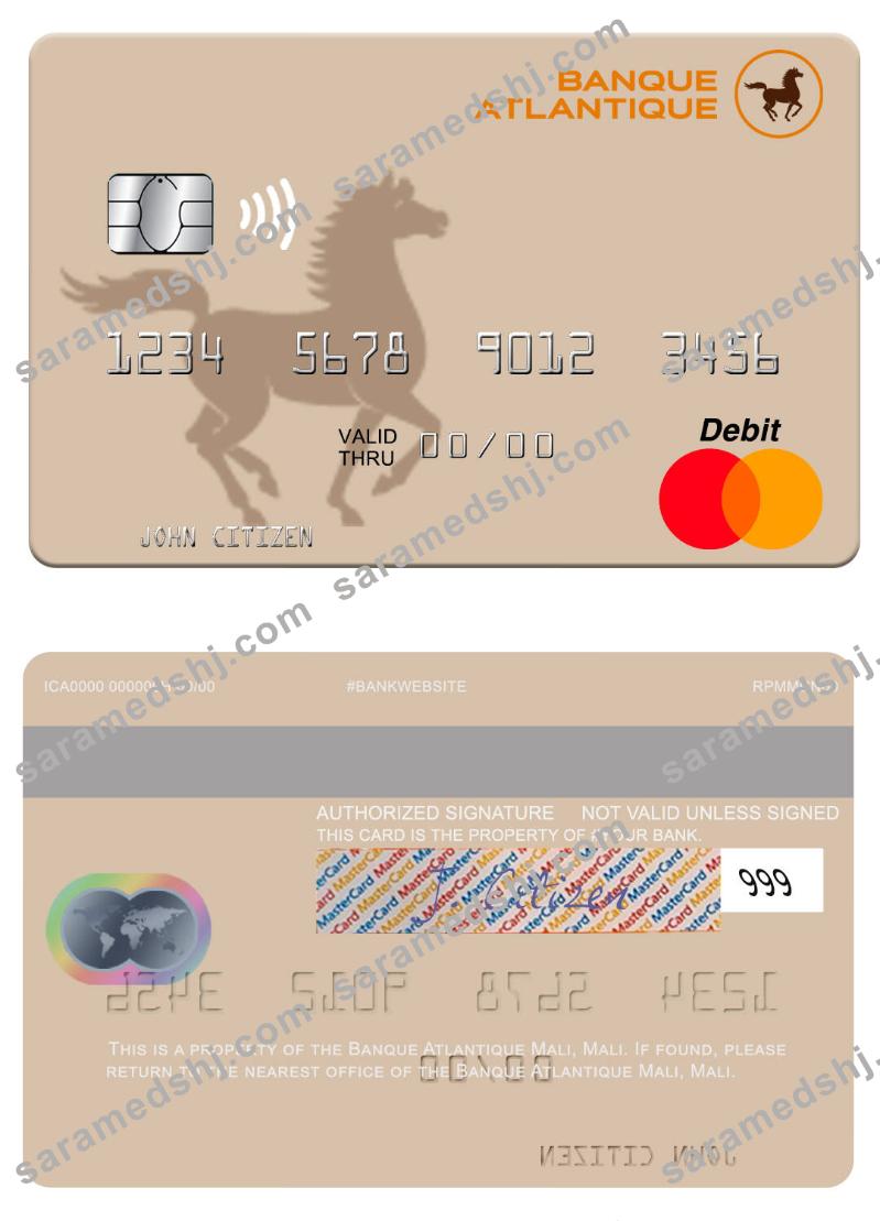 Mali Banque Atlantique Mali mastercard